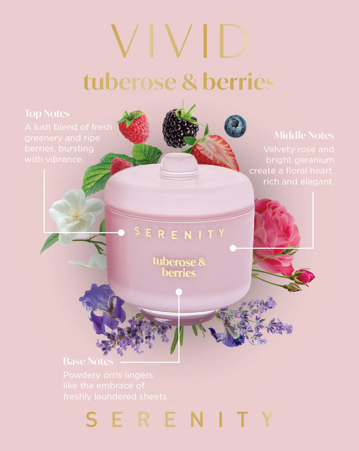 Tuberose & Berries 230g Candle