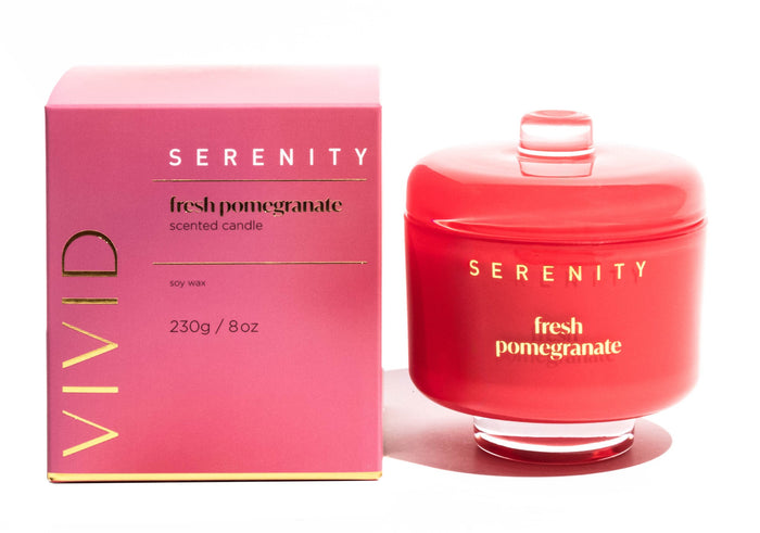 Serenity Vivid Fresh Pomegranate 230g Candle