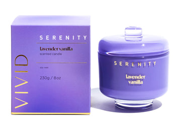 Serenity Vivid Lavender Vanilla 230g Candle