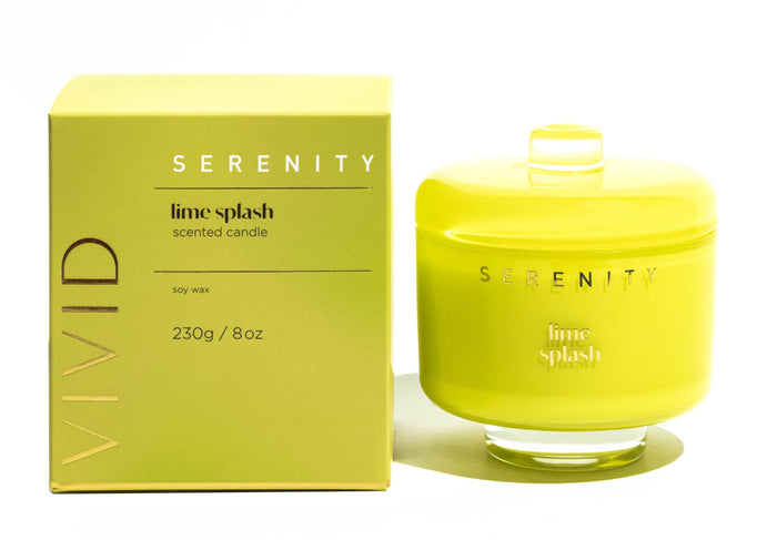 Serenity Vivid Lime Splash 230g Candle